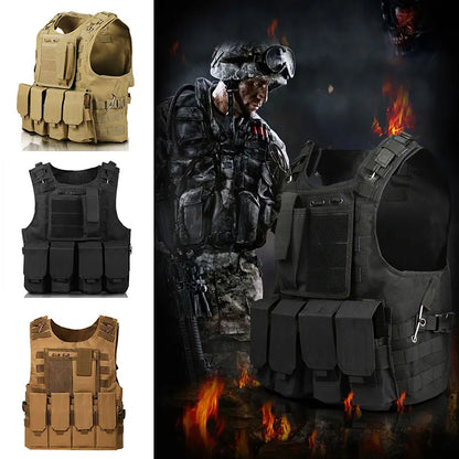 Camouflage Tactical Assault Vest - CS & Airsoft