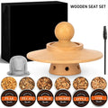 Whiskey Cocktail Smoker Kit With 6 Wood Chips & Metal Filters,fast Oxidation Aerator Bar Tool Set For Home Luxury Gifts