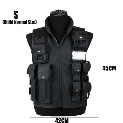 SWAT Multi-Pocket Tactical Vest - CS & Paintball