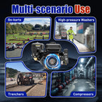 4 Strokes 212cc 7.5HP Gas Engine with Electric Start Upgrade Version For Go Kart Pressure Washers Log Splitters