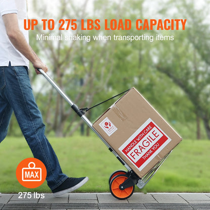 Folding Hand Truck 176-309 lbs with Telescoping Handle