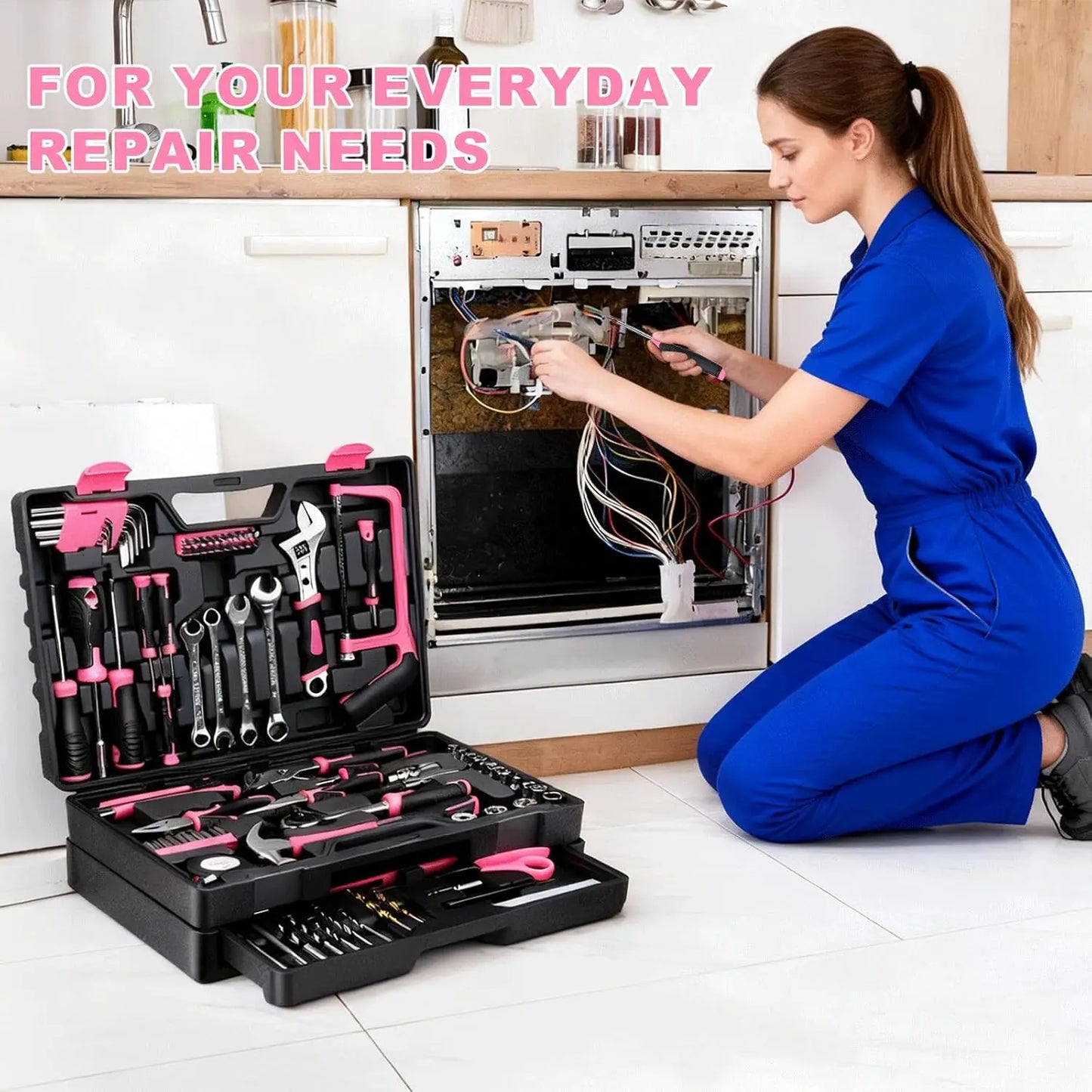 412-Piece Home & Auto Tool Set with Storage Box