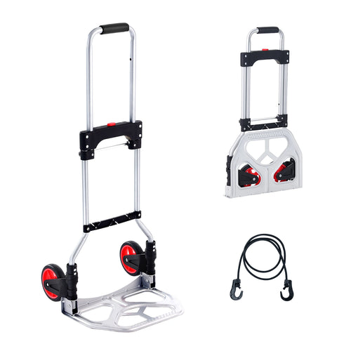 176 lbs Folding Hand Truck with Telescoping Handle