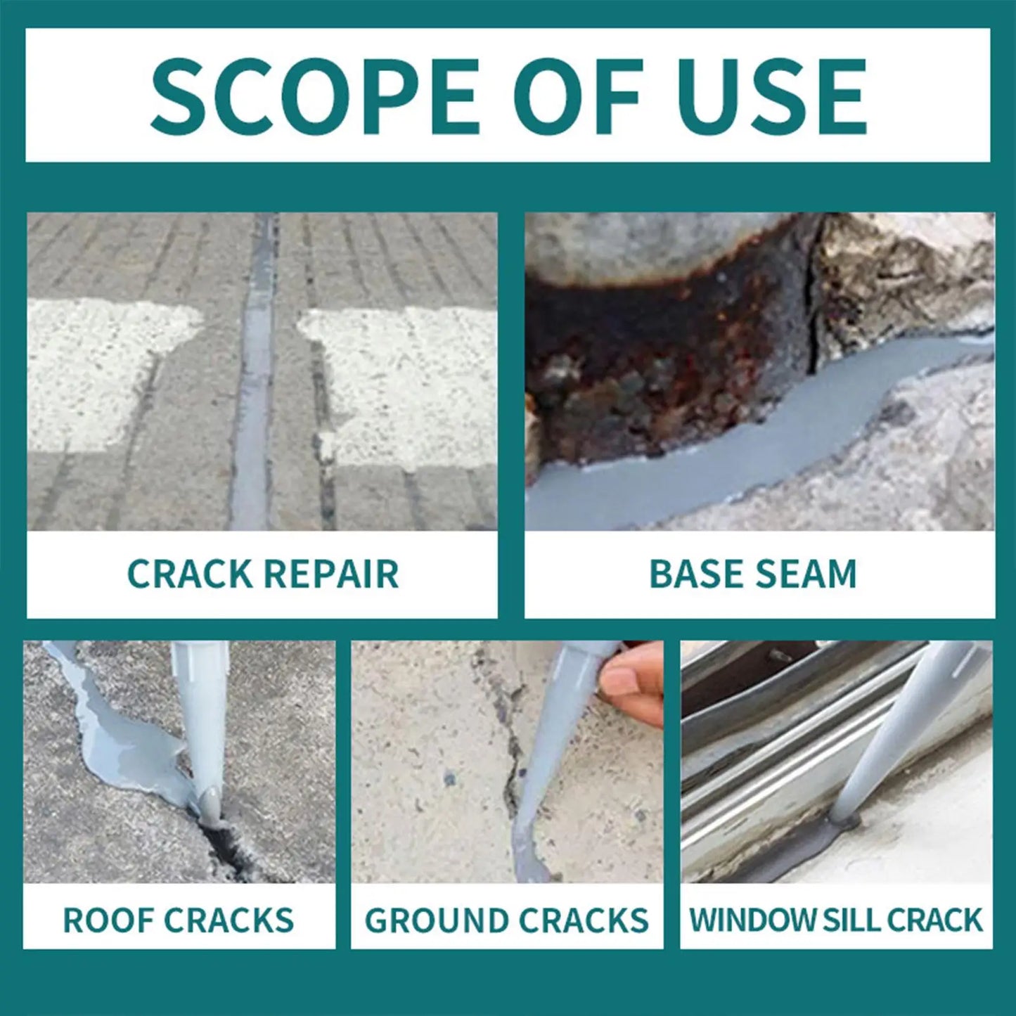 Concrete Slab Crack Filler 500ml - Quick-Drying