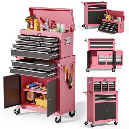 10-Drawer Rolling Tool Chest with Wheels