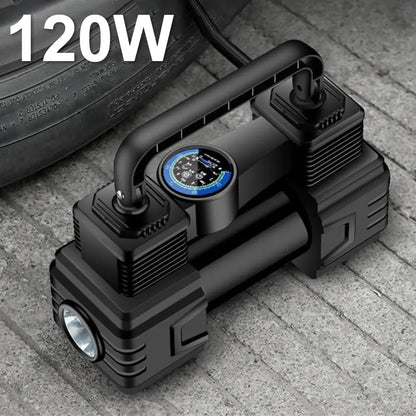 12V Car Tire Inflator with Digital Display & LED