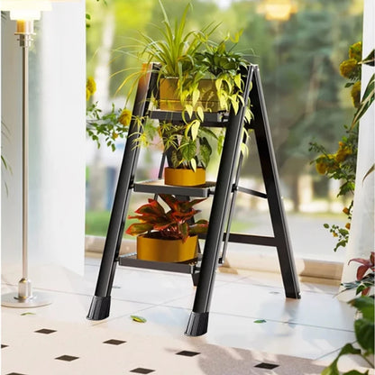 Portable Aluminum Folding Ladder Stool - Indoor