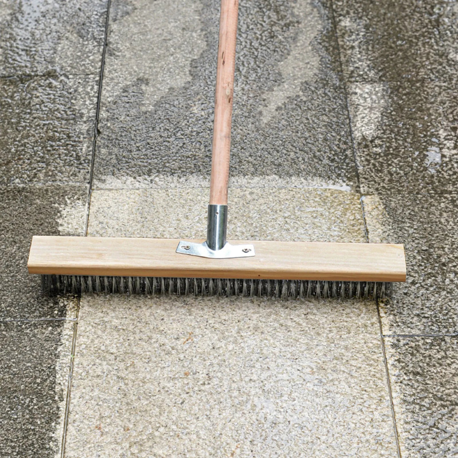 Floor Scrub Brush Heavy Duty Rough  Floor Brush Stainless Steel Wire Deck Scrub Cleaning Tool 20cm Heavy Duty Floor Brush