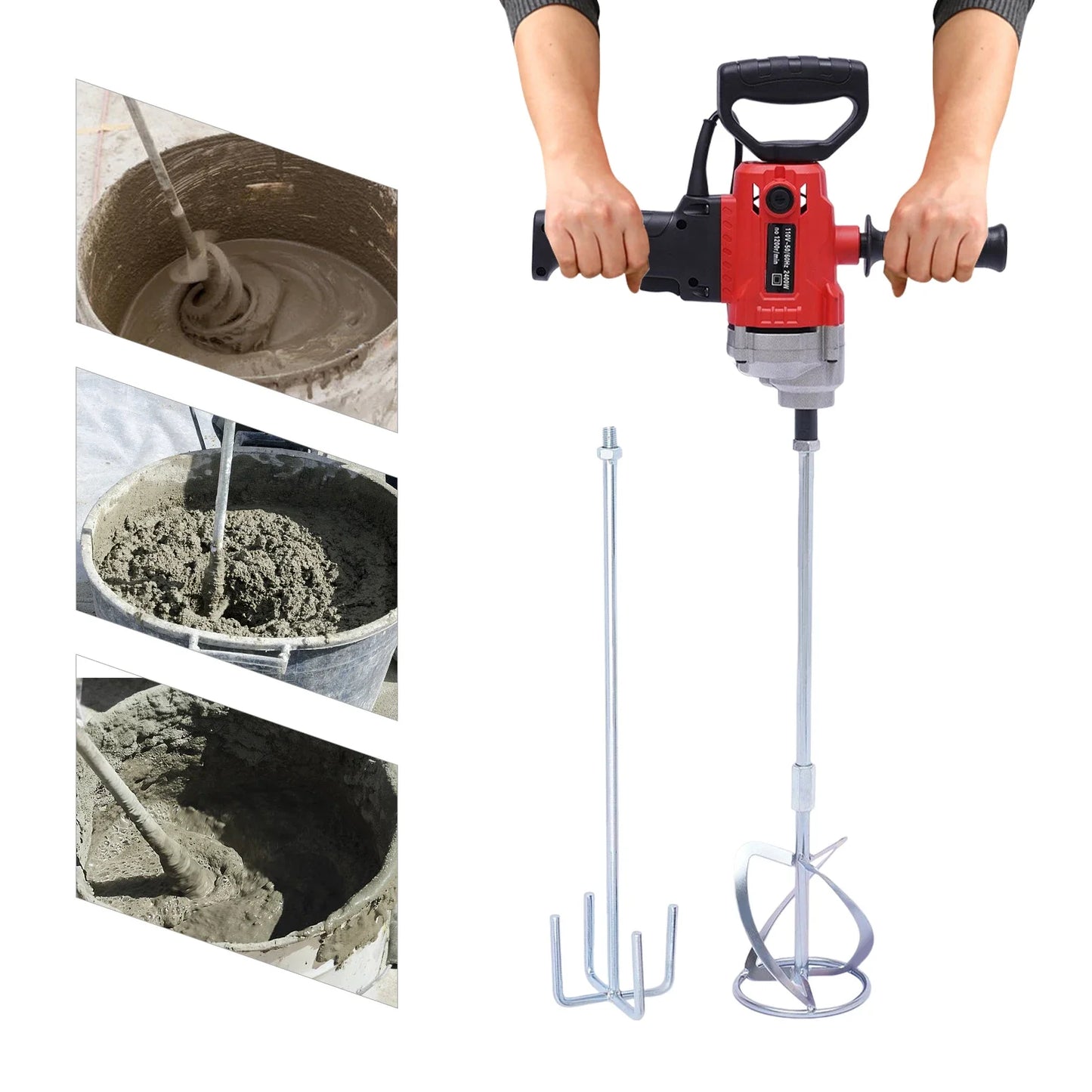 2400W Electric Cement Mixer Drill 1200 RPM
