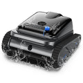Robot Swimming Pool Cleaner 130Mins Runtime Self-Parking Powerful Cordless Floor Wall Auto Cleaning