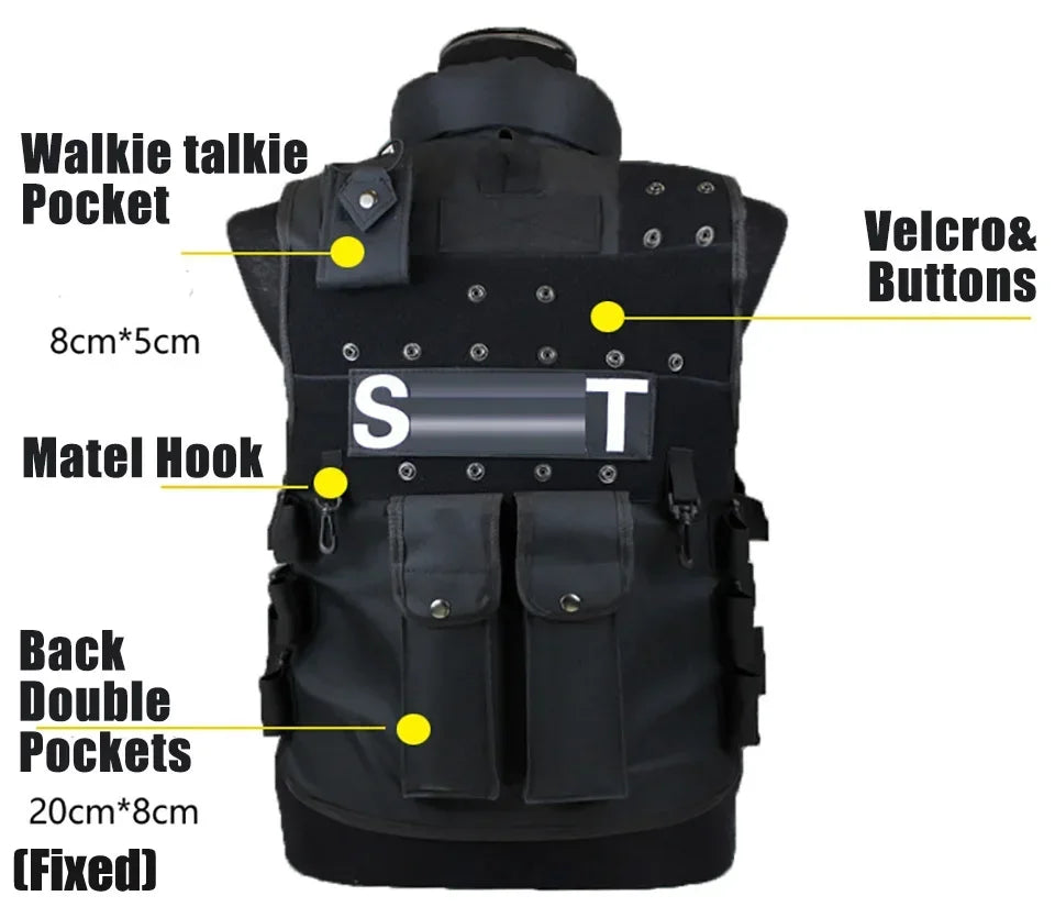 SWAT Multi-Pocket Tactical Vest - CS & Paintball
