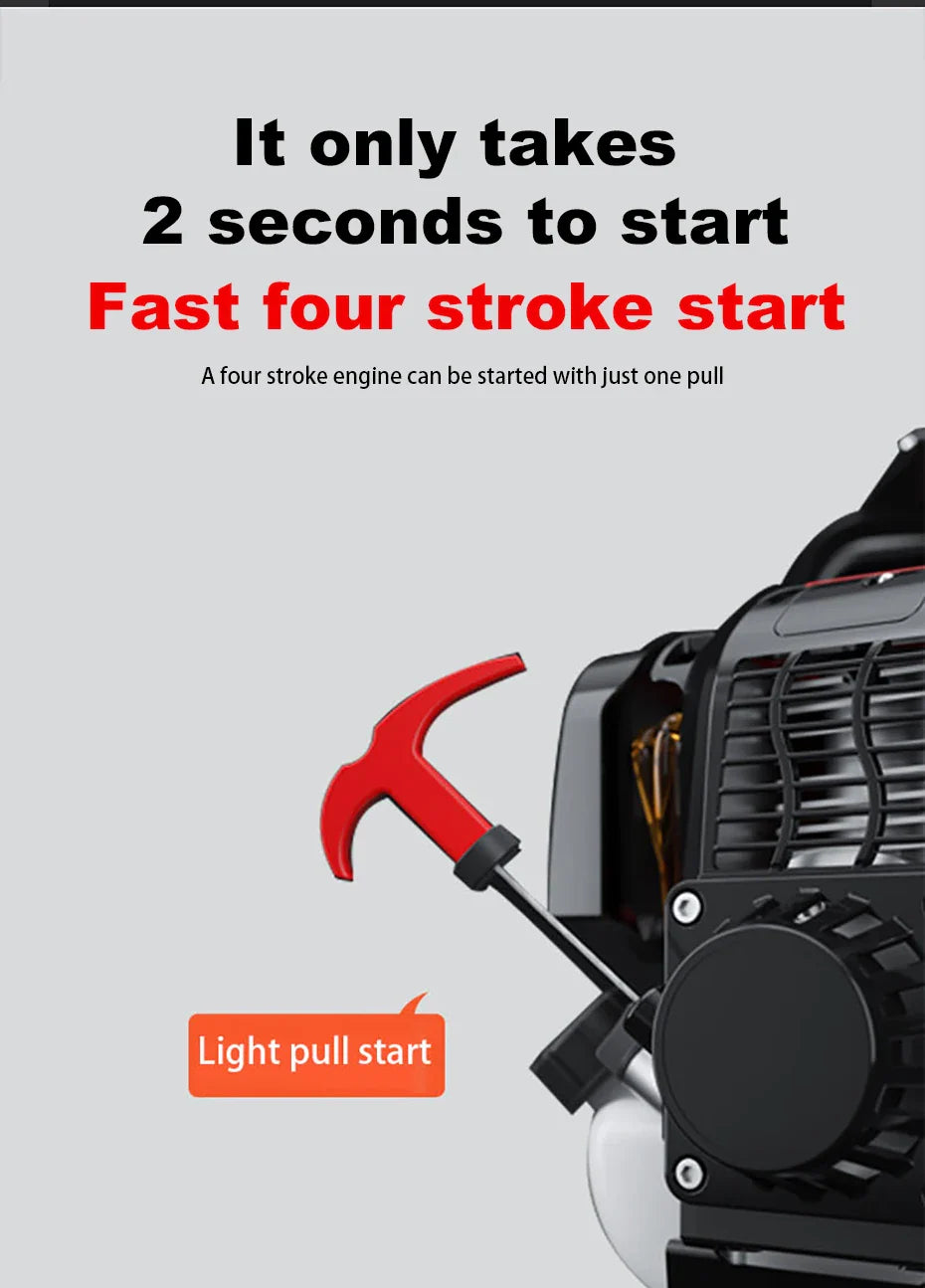 Single Cylinder  Four-Stroke Power Engine for Tiller Mower Lawnmower Brushcutter Water Pump Agricultural Machine