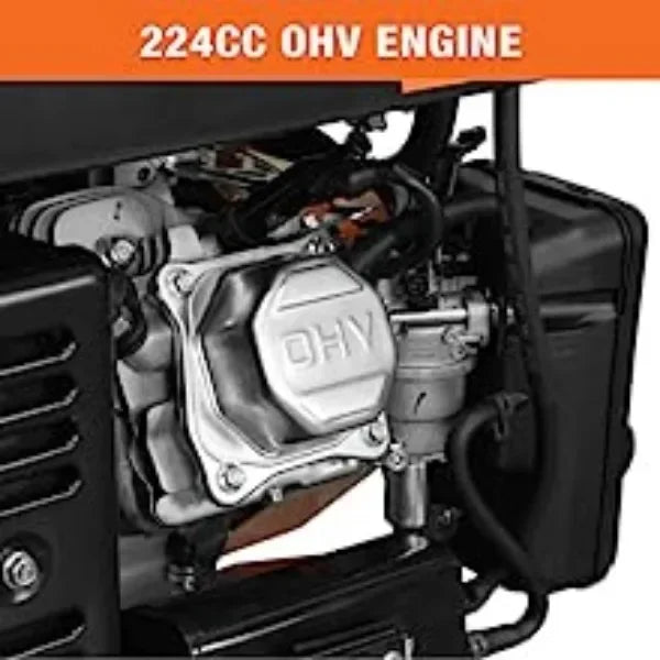 Dual Fuel 120V/240V Portable Generator w/ Electric Start Transfer Switch Ready, 4750-Watt, CARB Compliant