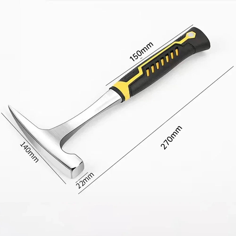 Geological Hammer High Carbon Steel Rock Pick Hammer with Arc for Survey Mine Exploration Geological Prospecting Hammer