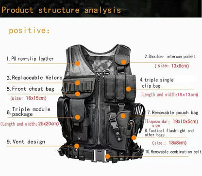 Molle Tactical Mesh Vest - Airsoft & Training