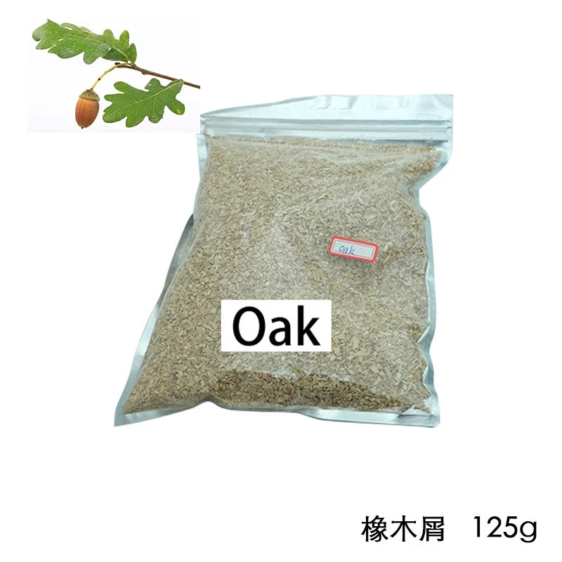 125g/bag BBQ Smoking Wood Chips Apple Cherry Oak Pecan Flavors for Outdoor Smoker Fumigation Box Bacon Smoked Grill Accessories
