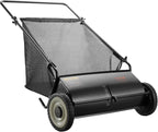Push Lawn Sweeper, 26 Inch Leaf & Grass Collector, Strong Rubber Wheels & Heavy Duty Thickened Ste
