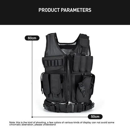 Adjustable Molle Tactical Vest - Combat Training