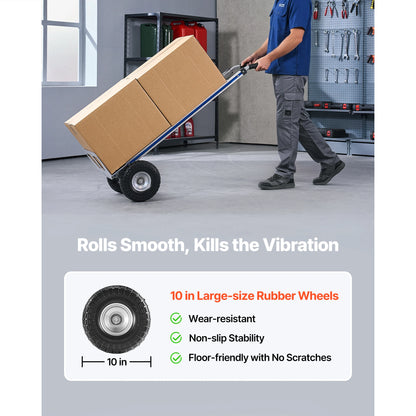 Hand Truck Dolly 500 lbs with Non-Slip Wheels
