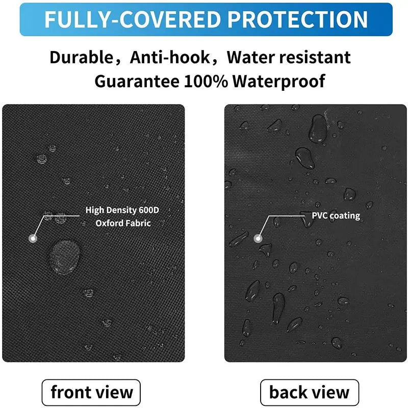 210T Oxford Cloth Outdoor BBQ Cover Waterproof Oven Cover  Garden Protective Cover UV Resistant Heavy Duty Carbon Grill Cover