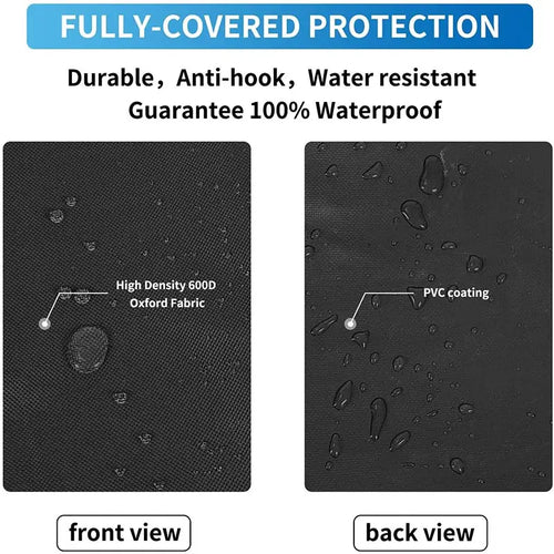 210T Oxford Cloth Outdoor BBQ Cover Waterproof Oven Cover  Garden Protective Cover UV Resistant Heavy Duty Carbon Grill Cover