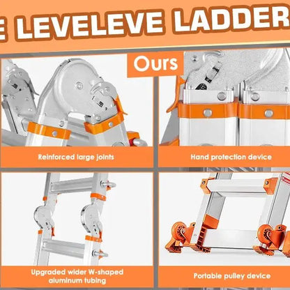 22 ft Multi-Position Ladder with Stabilizer & Wheels