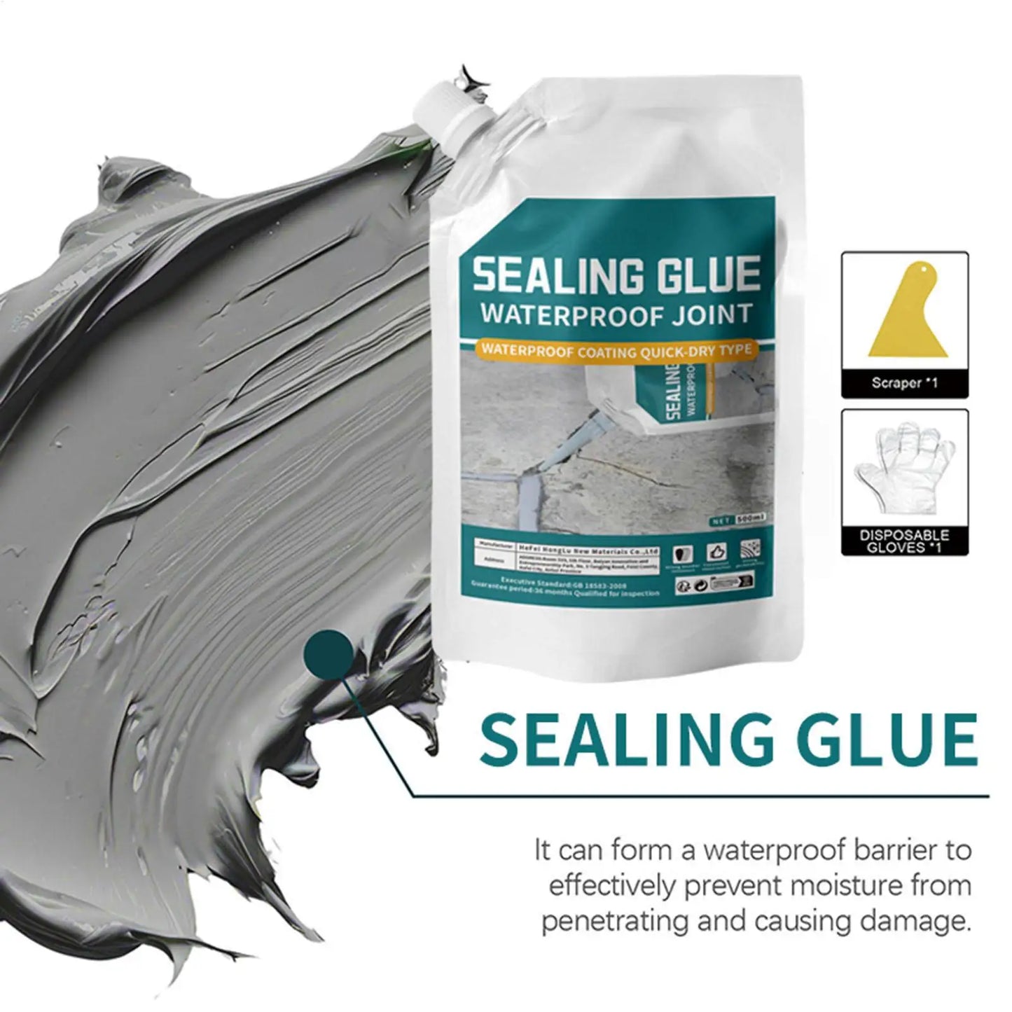 Concrete Slab Crack Filler 500ml - Quick-Drying