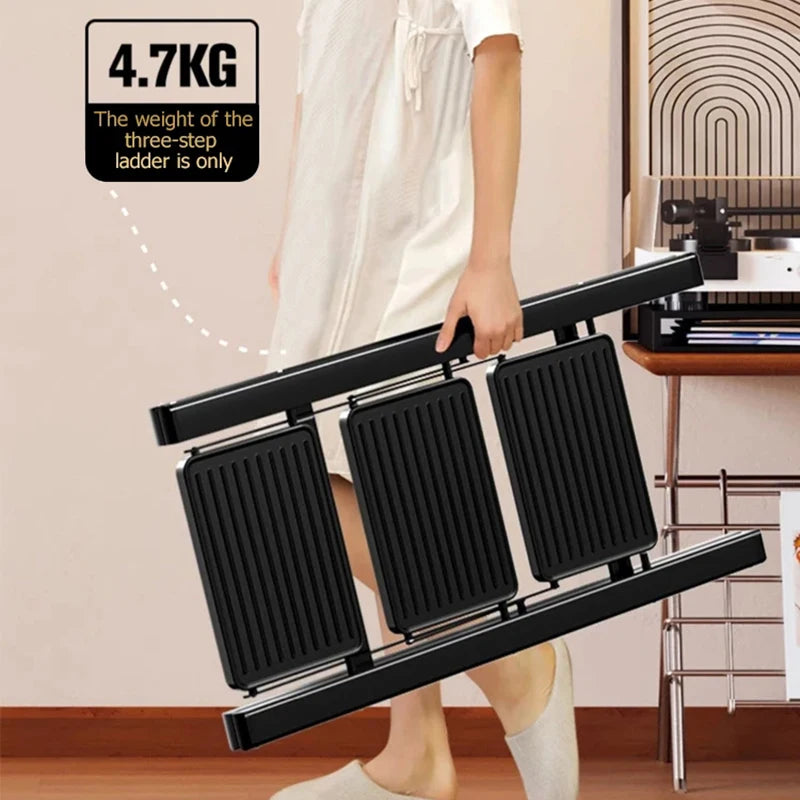 Portable Aluminum Folding Ladder Stool - Indoor