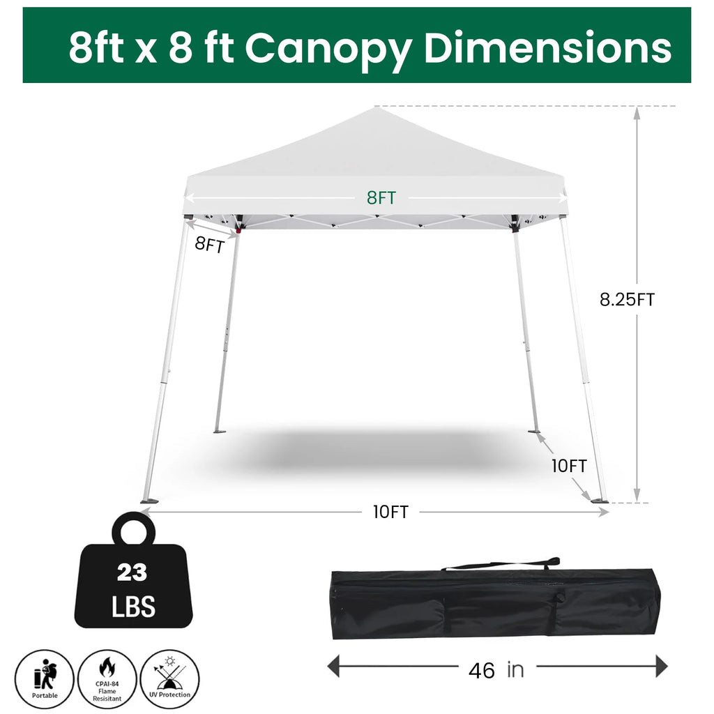 10x10 Outdoor Shade, Easy Set Up Tent, Portable Instant Beach Canopy Tents, Sun Shelter for Events, Parties