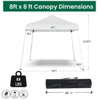 10x10 Outdoor Shade, Easy Set Up Tent, Portable Instant Beach Canopy Tents, Sun Shelter for Events, Parties