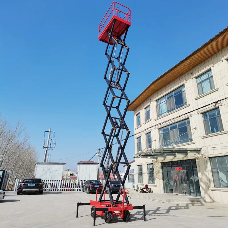 6m 8m 10m 12m 14m Aerial Work Platform Full Automatic Lift Portable Electric Scissor Lifts Table For Indoor Use