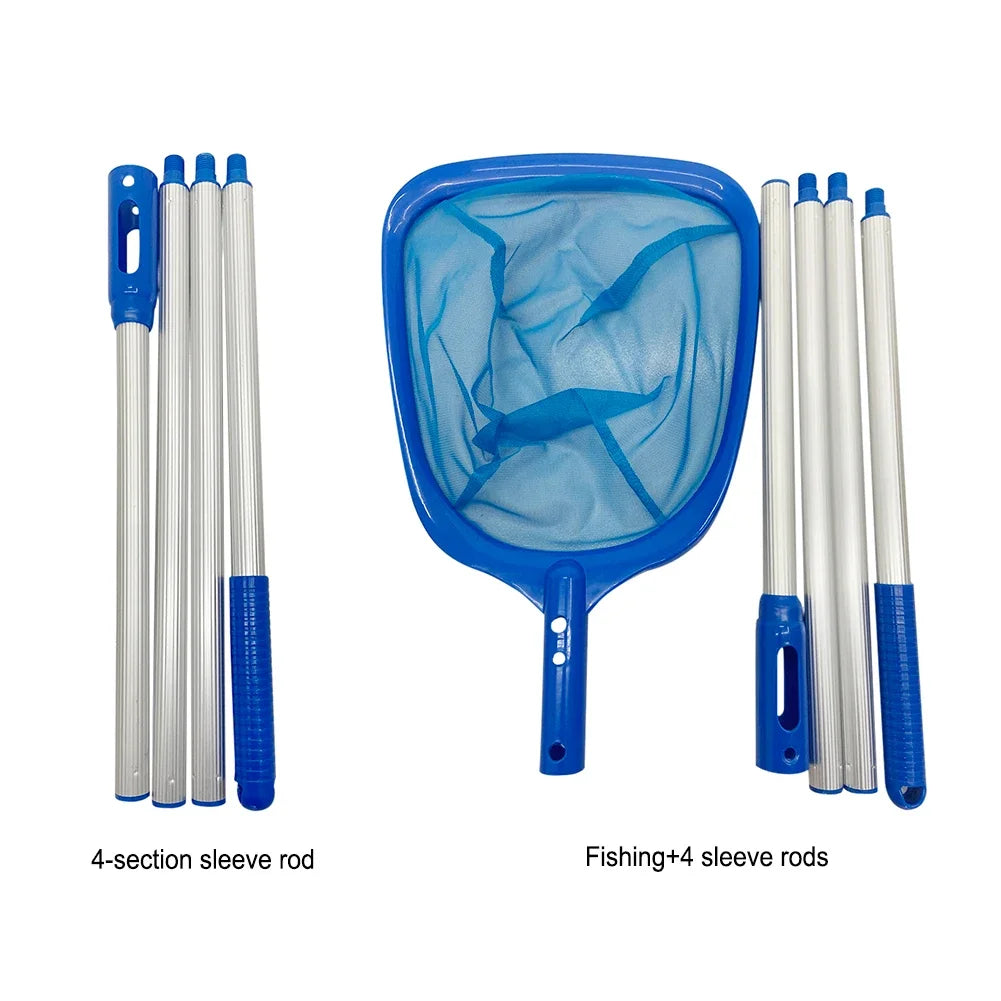 Swimming Pool Sweeping Net Telescopic Swimming Pool Net Leaf Skimmer Detachable Durable Multifunctional Debris Tools Accessories