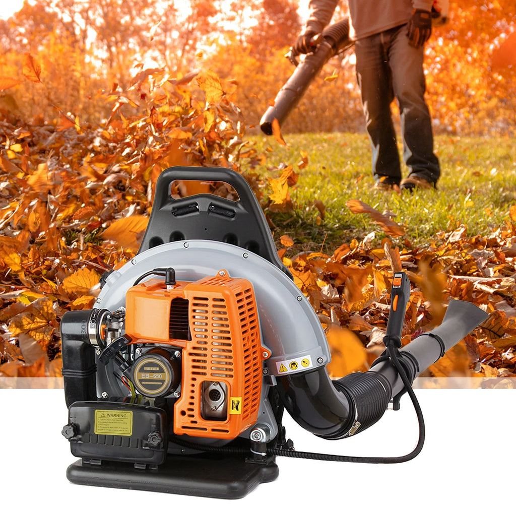 65 CC 2 Stroke Backpack Gas Powered Leaf Blower Commercial Grass Lawn Blower