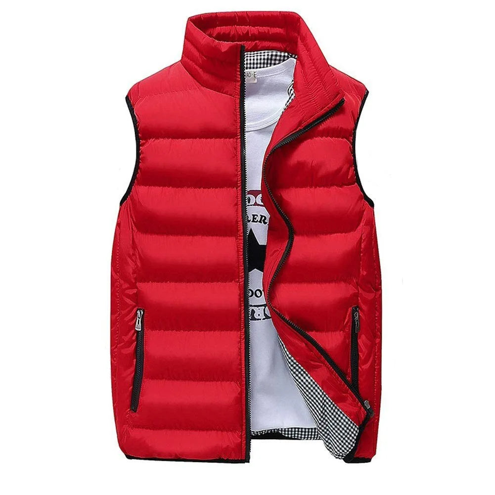 Men's Warm Padded Vest - Windproof Winter Gilet