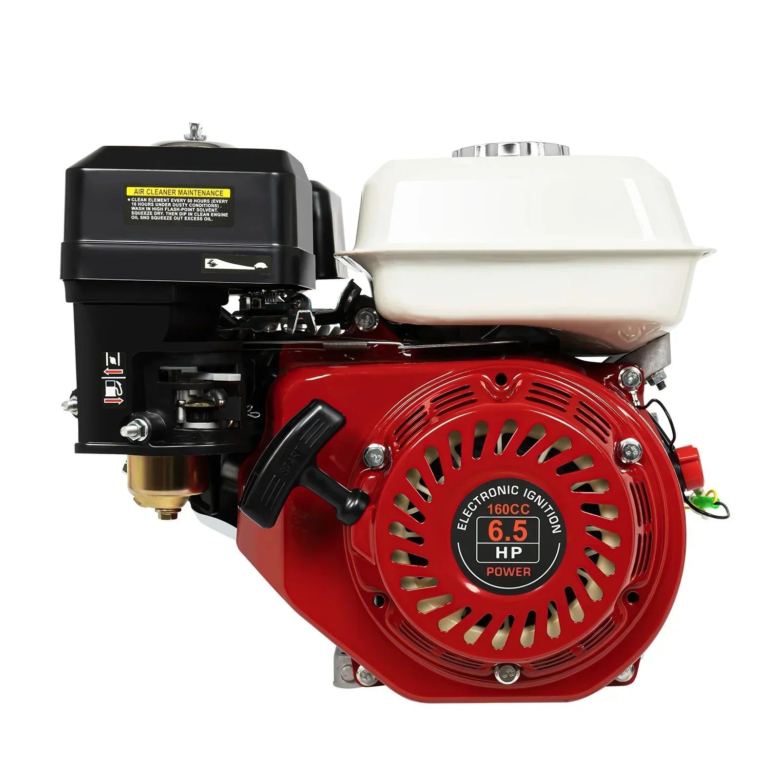 6.5HP 4-Stroke Gas Engine for Honda GX160 OHV  Pull Start  Air Cooling System 200cc