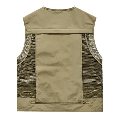 Men's Breathable Multi-Pocket Fishing Vest
