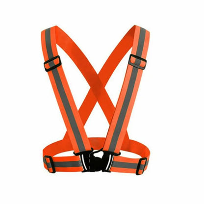 Adjustable Elastic Hi-Vis Reflective Vest
