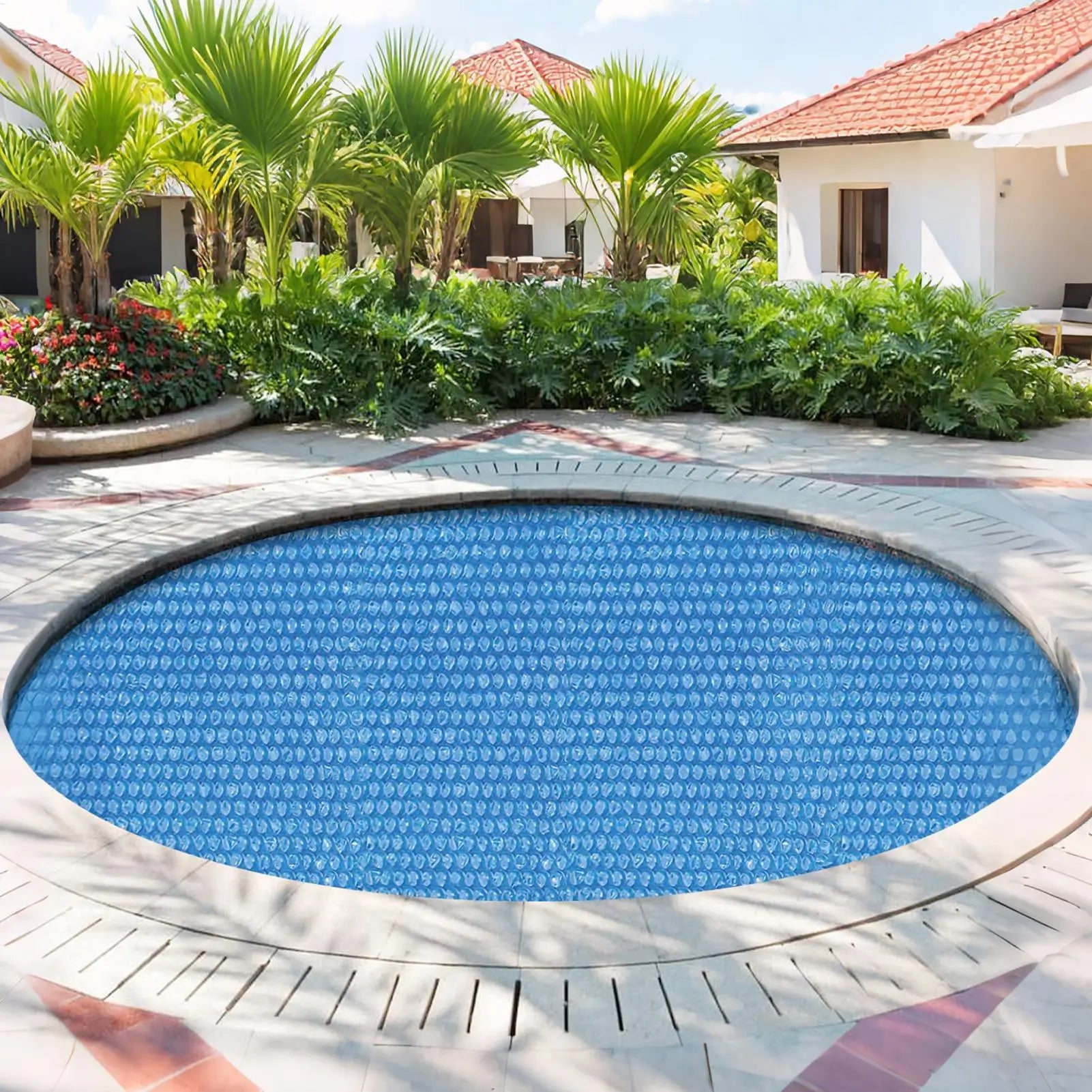 Solar pool cover Cuttable Round bubble Wrap Swimming Pool heat insulation blanket Tear Resistant Outdoor Hot Tub Protective Lid