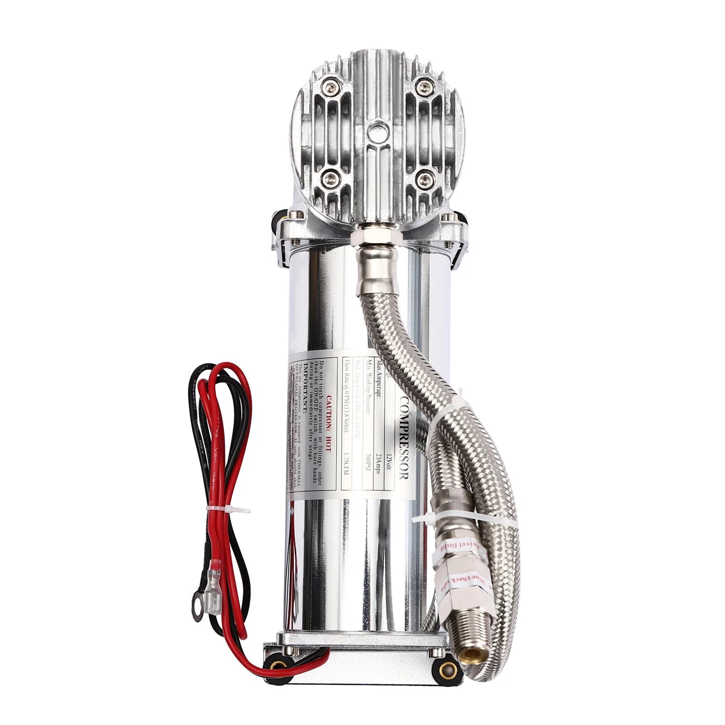 12V Air Suspension Compressor Kit 200 PSI, 50 L/Min