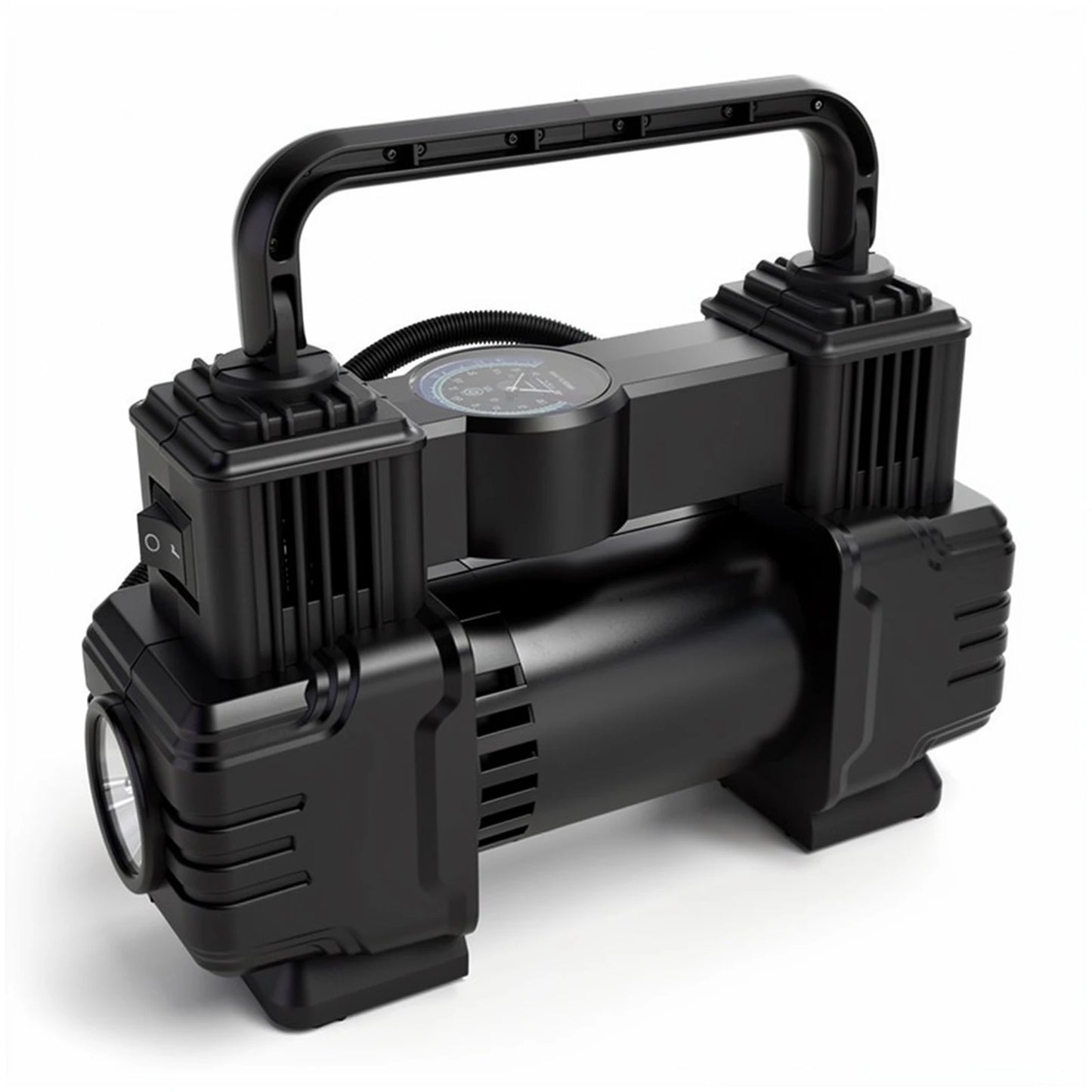 12V Car Tire Inflator with Digital Display & LED