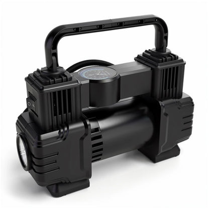 12V Car Tire Inflator with Digital Display & LED