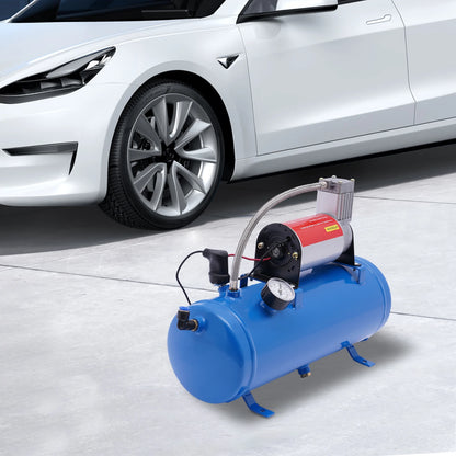 12V Air Compressor 100 PSI with 6L Tank & Air Horn Kit