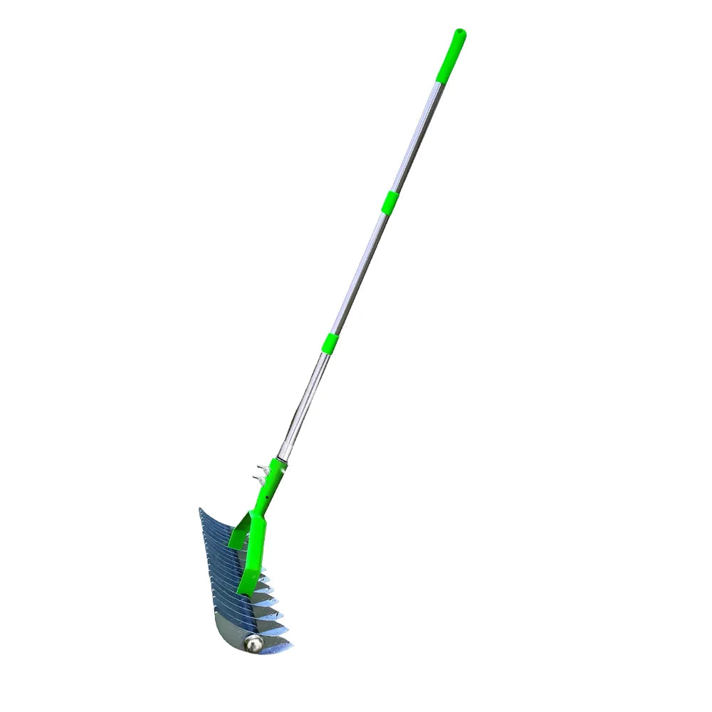 Thatch Rake for Lawn Care Detachable Dethatching Rake Garden Leaf Rake Soil Cultivator Lawn Aerator Tool with Adjustable Handle