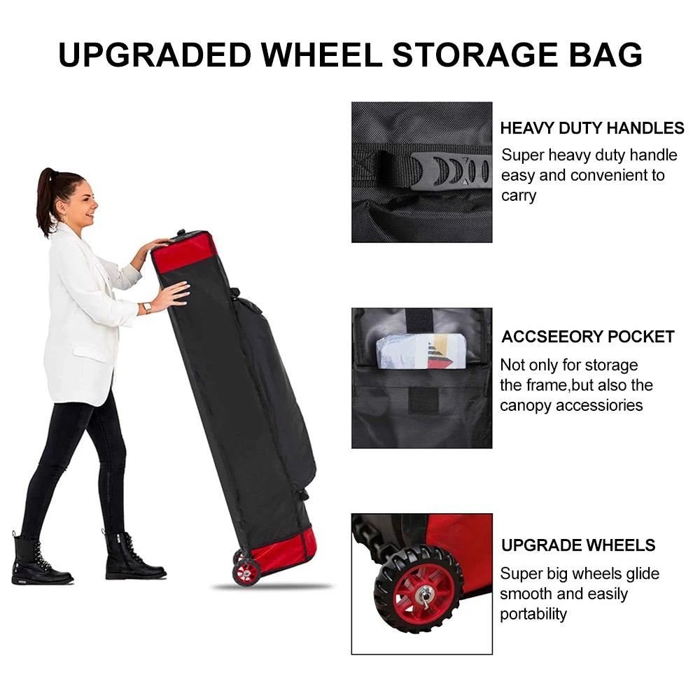 3x3m Pop Up Canopy Tent, Instant Setup, Vented Roof, Waterproof, for Beach, Patio, Camping, with Bag, 8 Stakes & 4 Ropes