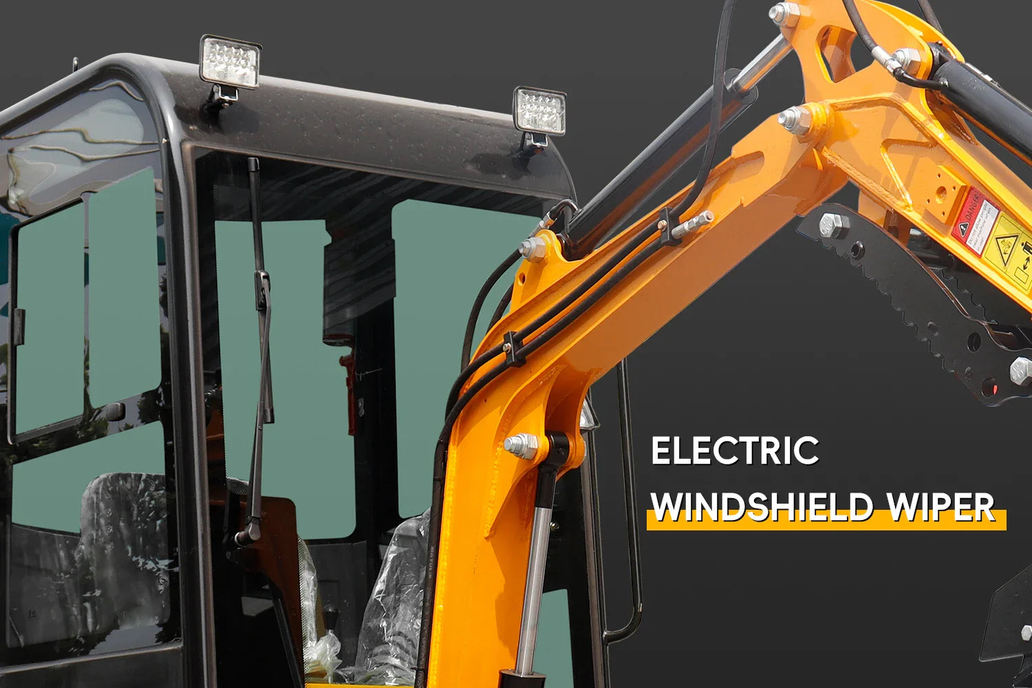 Mini Excavator 1 Ton Crawler Excavator 13.5HP B&S Engine Enclosed Cab Samll Digger Door to Door Shipping