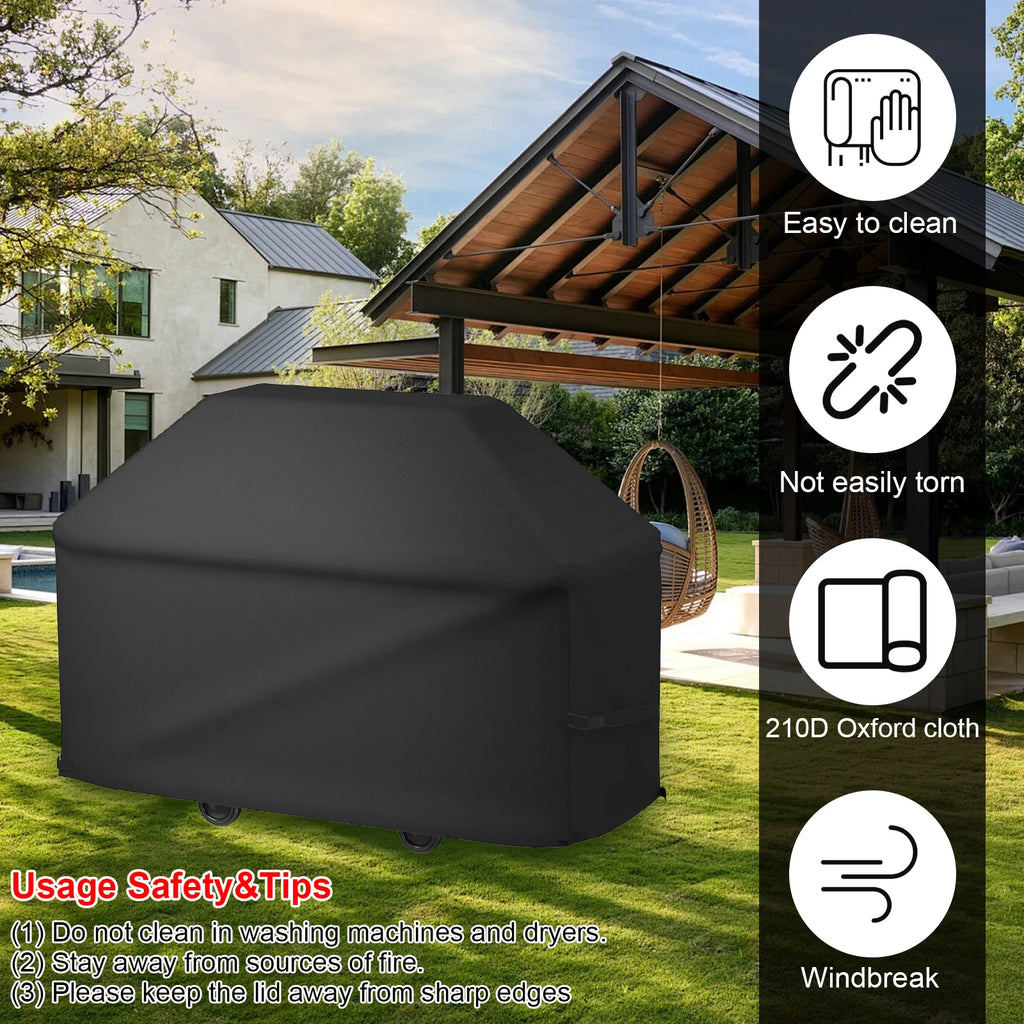 New BBQ Grill Barbeque Cover Anti-Dust Waterproof Heavy Duty Charbroil BBQ Cover Outdoor Rain Protective Barbecue Grill Covers