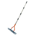 Thatch Rake for Lawn Care Detachable Dethatching Rake Garden Leaf Rake Soil Cultivator Lawn Aerator Tool with Adjustable Handle