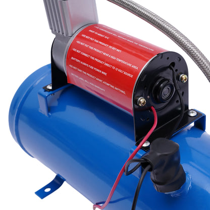 12V 150 PSI Train Horn Air Compressor Kit, 6L Tank