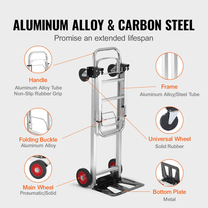 400 lbs Folding Hand Truck - Lightweight Utility Dolly