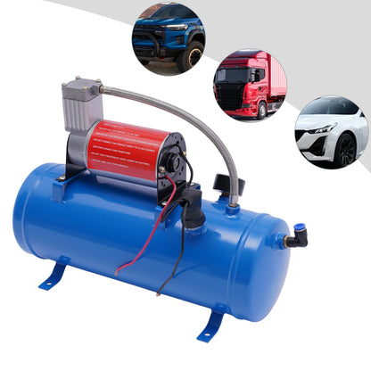12V 150 PSI Train Horn Air Compressor Kit, 6L Tank